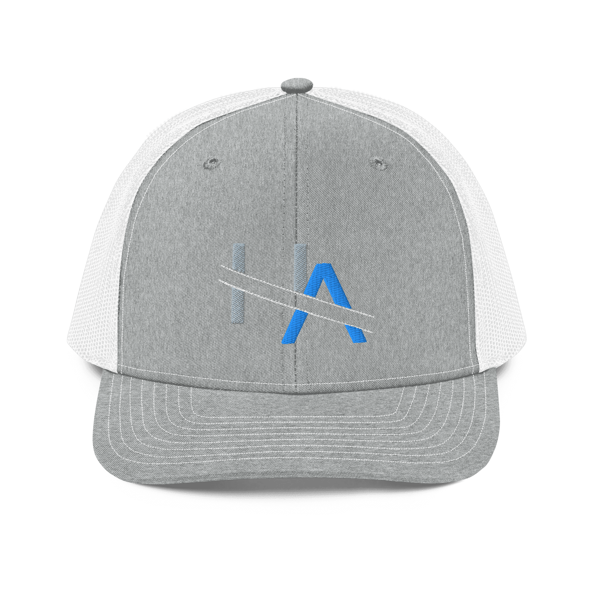 HA Heather Grey/White Snapback Trucker Cap